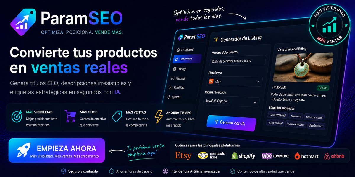 Convierte productos en ventas reales con ParamSEO